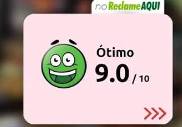 Reputação Ótimo 9,0/10 no Reclame Aqui